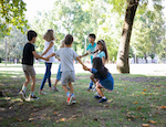 Children playing outdoors